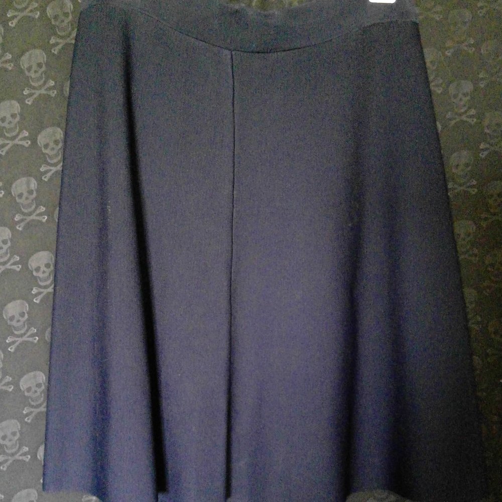 Cabi navy A-line short skirt